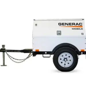 MLG8K-STD - Mobile Diesel Generator - Trailer Mount, 2"" Ball Hitch, Kubota Tier IV
